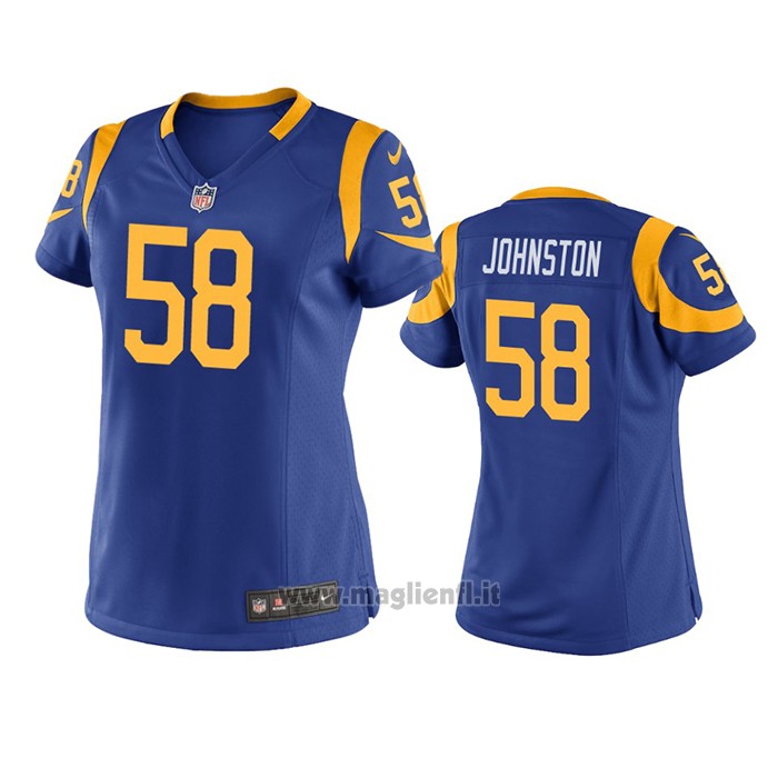 Maglia NFL Game Donna Los Angeles Rams Clay Johnston Blu